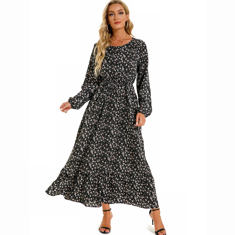 Yellow Floral Maxi Dress