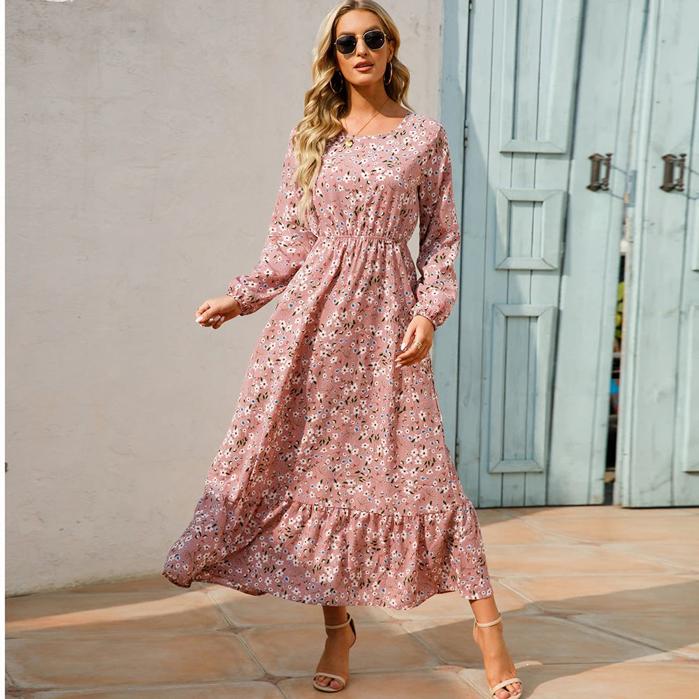 Yellow Floral Maxi Dress
