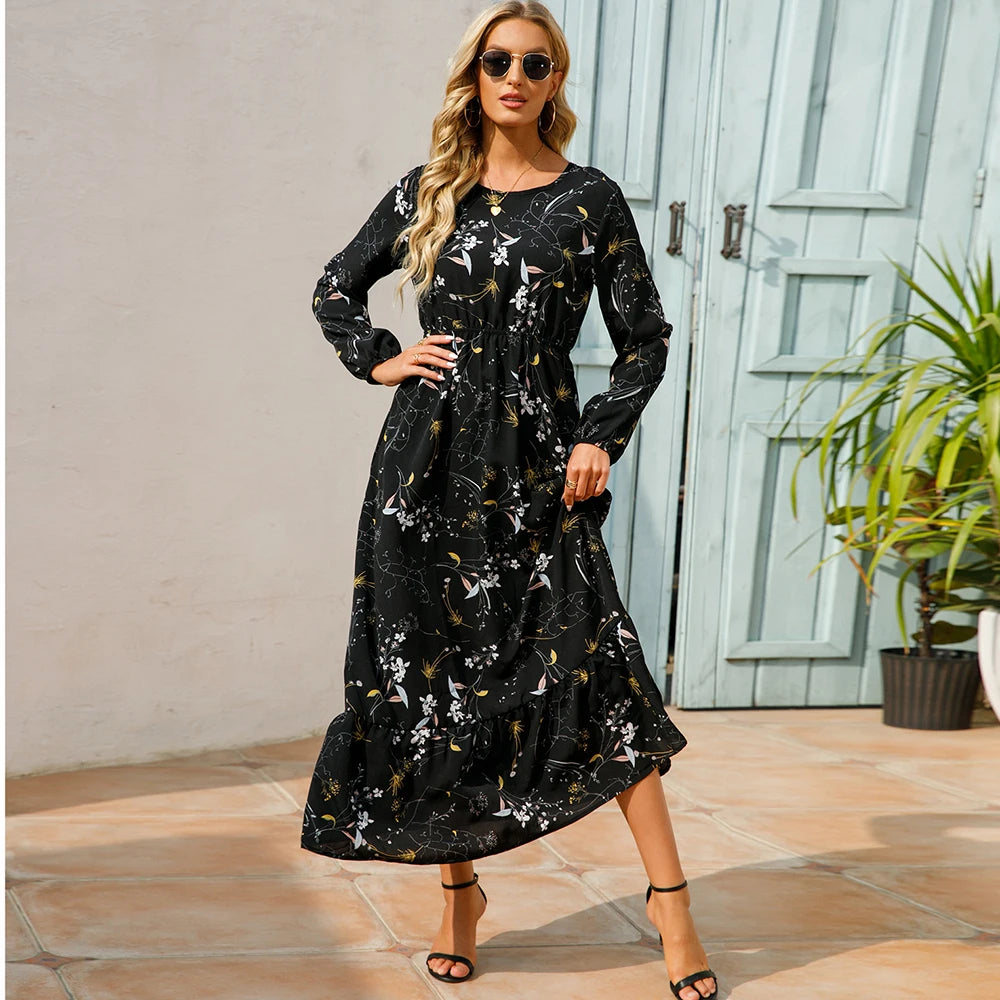 Yellow Floral Maxi Dress