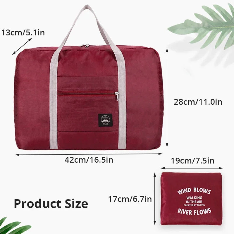 Large Foldable Travel & Overnight Bag – Lightweight Carryall