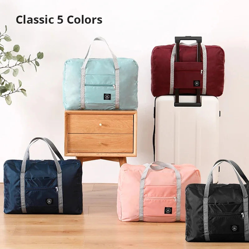 Large Foldable Travel & Overnight Bag – Lightweight Carryall