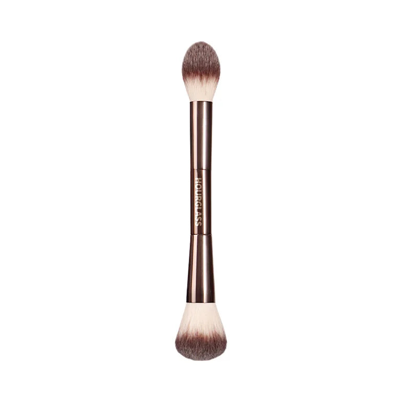 Professional Double-Ended Makeup Brush – Powder & Blending