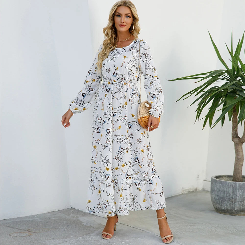 Yellow Floral Maxi Dress