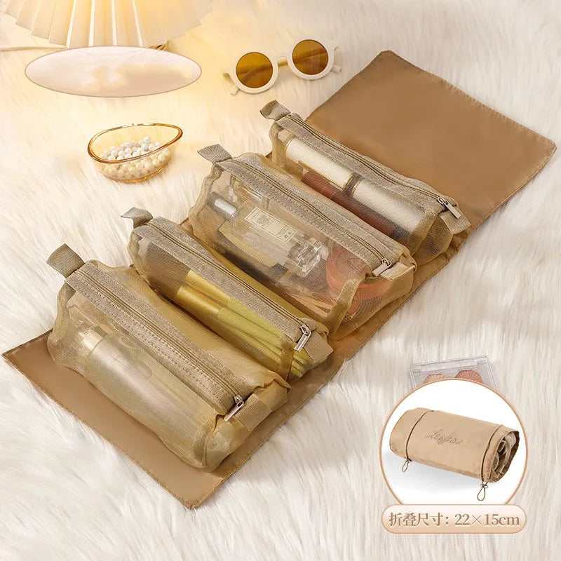 4-in-1 Detachable Makeup Bag – Travel Organizer