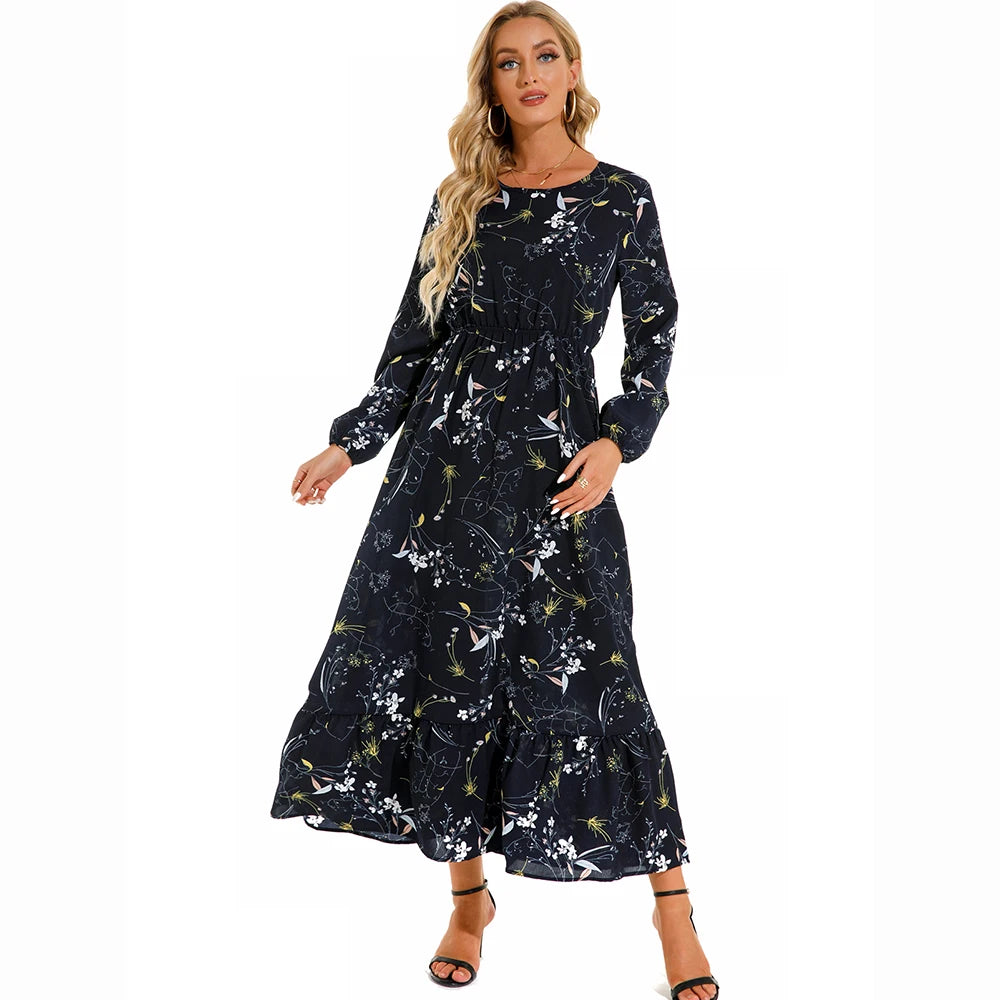 Yellow Floral Maxi Dress