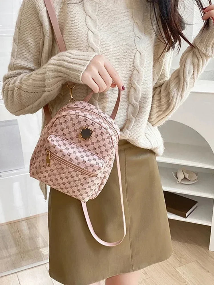 Stylish Mini Backpack Crossbody Bag – 3-Way Everyday Bag