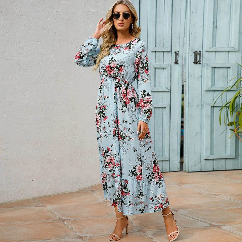 Yellow Floral Maxi Dress