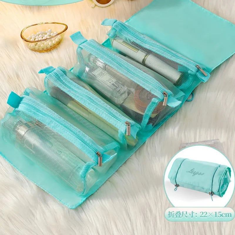 4-in-1 Detachable Makeup Bag – Travel Organizer