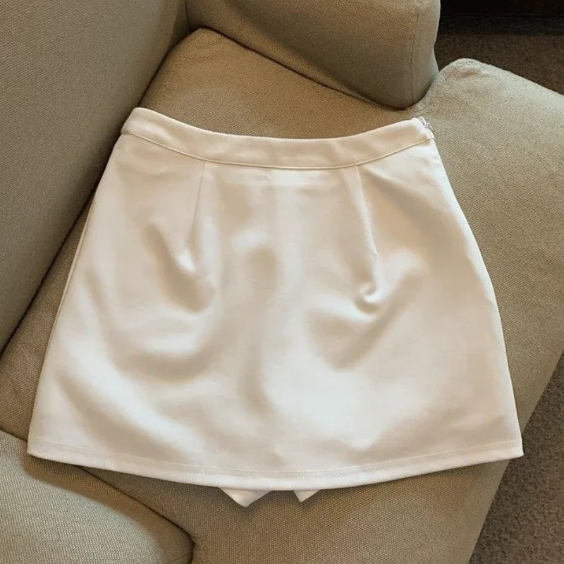 High-Waisted Asymmetrical Mini Skirt ✨